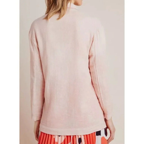 Anthropologie Amadi Kaye Blazer Suit Kaye Pink Oversized Double Breast L - Picture 2 of 13